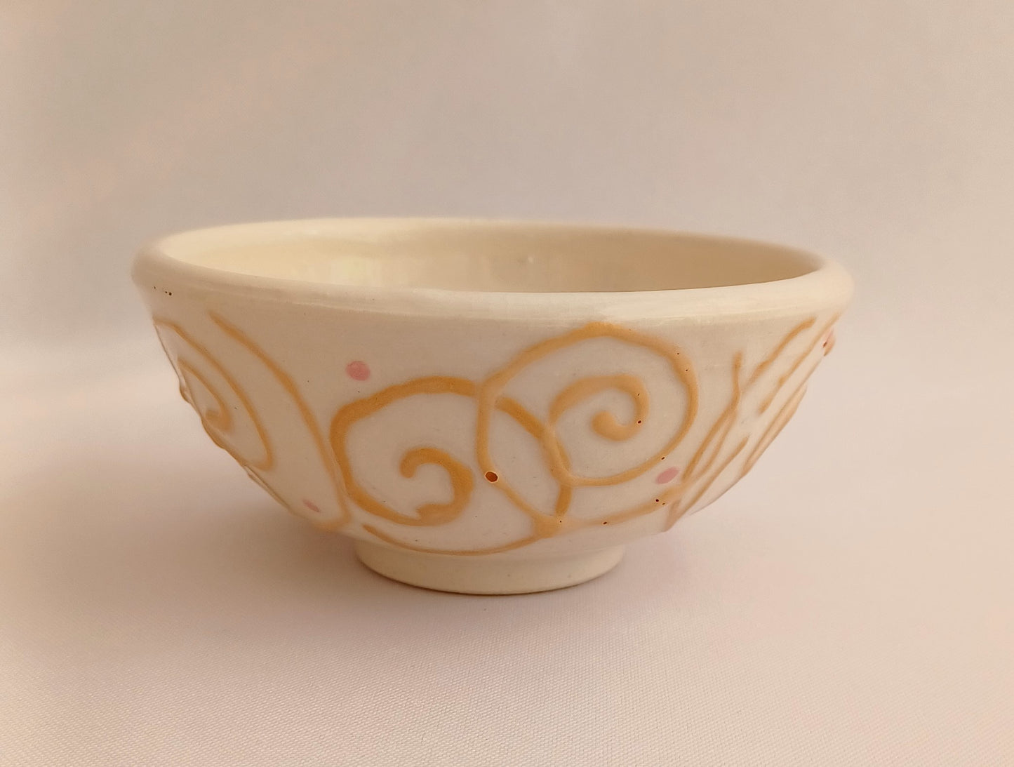 Small Bowl #1 with Slip Trailing