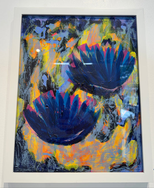 Surrendering Control (Painted in Ritual with a Full Moon in Aquarius)