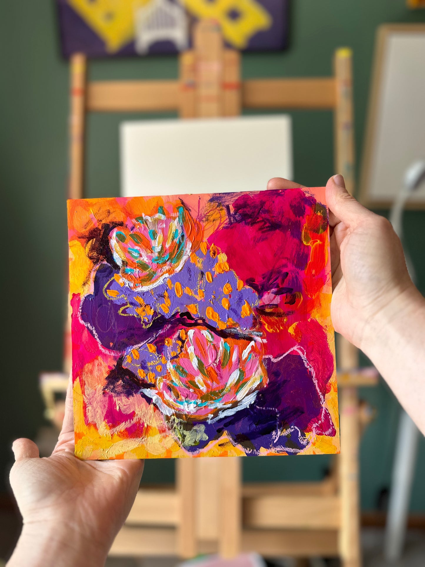 Transform Yourself • New Moon in Aries Ritual Painting (Custom Framed)