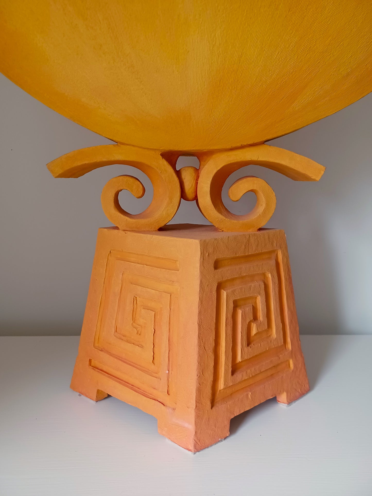 Yellow Architectural Vase