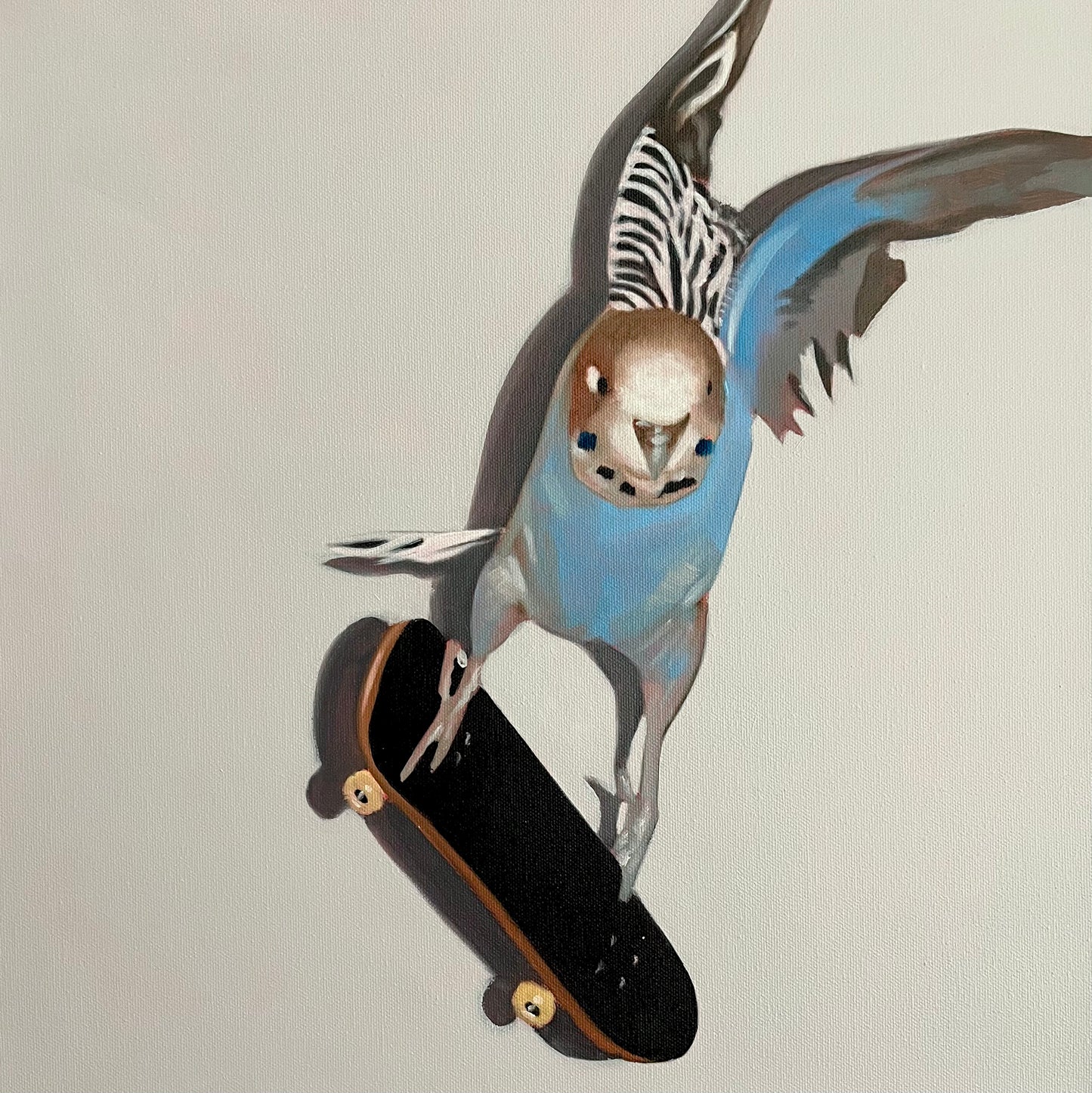 "Flip kick" - oil on canvas painting