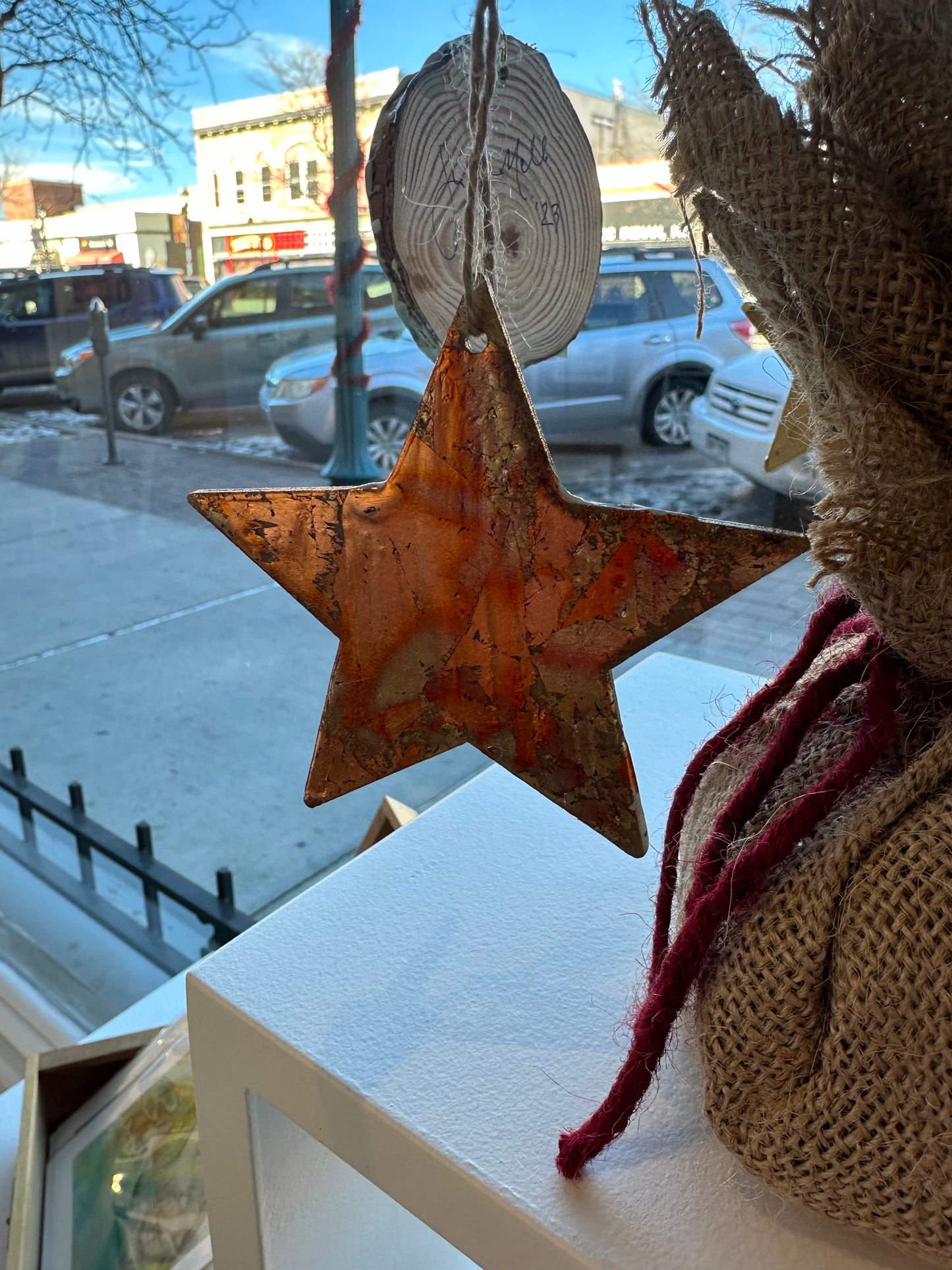 holiday star ornament